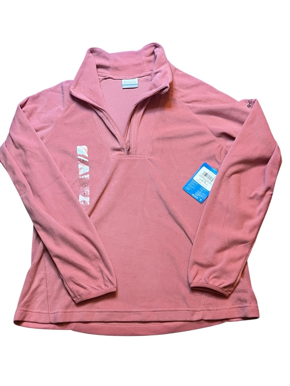Columbia Women Large Pine Ridge Fleece 1/2 Zip Long Sleeve Lightweight MSRP $45